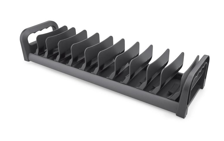 Tallerkenholder til 10 tallerkener (422x121x80 mm) Antracit - Skabsdesign.dk