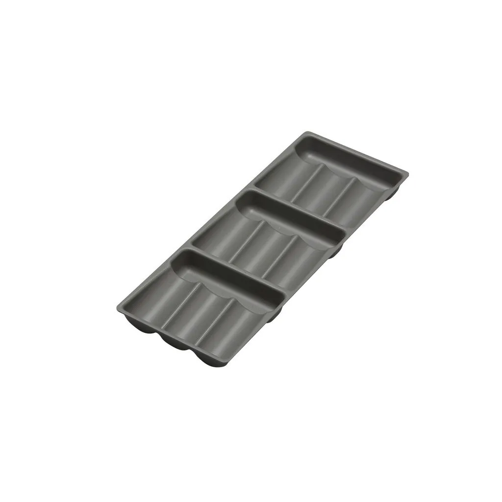 Krydderi indsats i Mørk grå plast ca. 410x148mm - Skabsdesign.dk