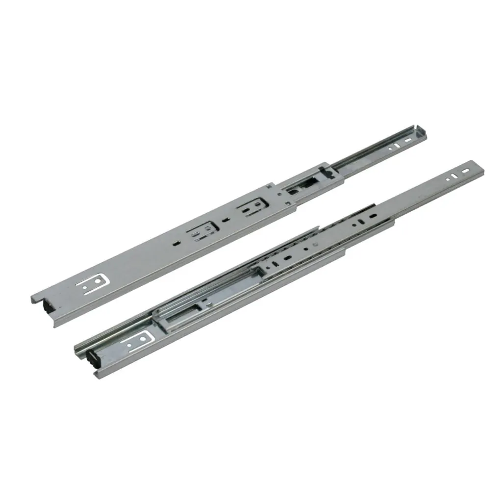 Skuffeskinner - Rulleløb - 45x250mm med fuldudtræk - 1 sæt