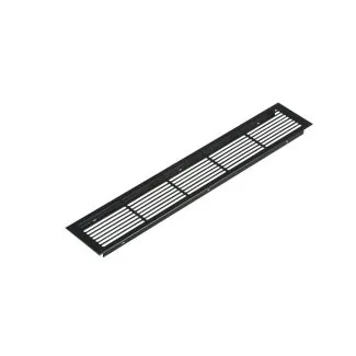 Ventilationsrist - Udluftningsrist - H:86mm x L:500mm - Sort malet