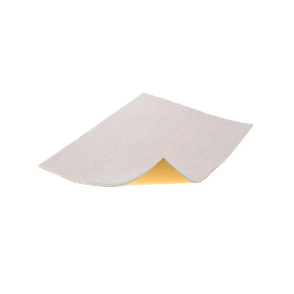 Møbelfilt M hvidt firkant med selvklæb str. A4 - Ca. 210x297mm ark med 1 stk - Skabsdesign.dk