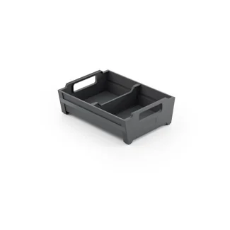 Bestikindsats med 2 rum  (520x100x65 mm) Antracit - Skabsdesign.dk