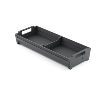 Bestikindsats med 2 rum  (320x150x65 mm) Antracit - Skabsdesin.dk