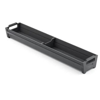 Bestikindsats med 2 rum  (520x100x65 mm) Antracit - Skabsdesign.dk