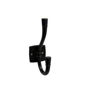 Hattekrog model ARGO i Sort lakeret metal - inkl. skruer - Skabsdesign.dk