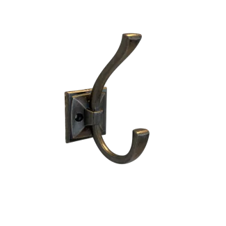 Hattekrog model SINGO i Antik sølv look - inkl. skruer - Skabsdesign.dk