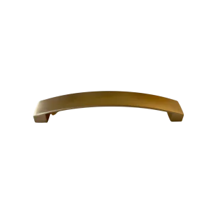 Malet TYTANO greb cc 128 mm - Børstet guld look - Pose med 1 stk - Inklusiv skruer - skabsdesign.dk