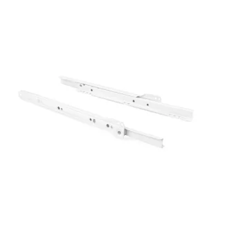 Skuffeskinner - Rulleløb - 600x0,9mm Stål malet hvid - Skabsdesign.dk